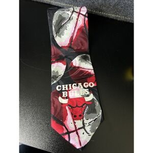 Vtg Chicago‎ Bulls Ralph Marlin RM Sport Neck Tie Basketball Jordan Pippen NBA